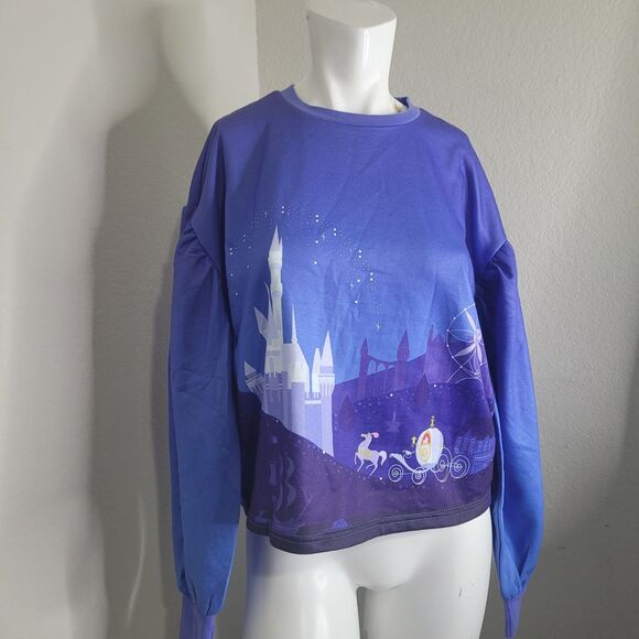 Disney Tops - NEW Disney XS sweatshirt Her Universe Cinderella juniors princess castle $59